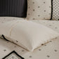 Marta 3 Piece Cotton and Flax Linen Blend Comforter Set