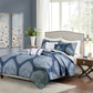 Rachel 6 Piece Reversible Quilted Coverlet Set