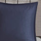 Zennia 7 Piece Printed Seersucker Comforter Set with Throw Blanket