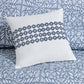Harmony 4 Piece Oversized Reversible Matelasse Coverlet Set with Throw Pillow