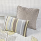 Caelie 6 Piece Embroidered Quilt Set with Throw Pillows