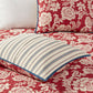 Lucy 6 Piece Reversible Cotton Twill Quilt Set with Throw Pillows