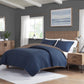 Franklin 3 Piece Crinkled Microfiber Quilt Set