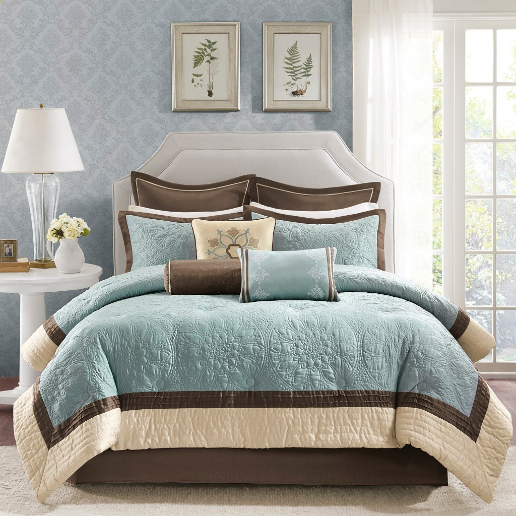 Juliana 9 Piece Charmeuse Comforter Set