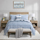 Harmony 4 Piece Oversized Reversible Matelasse Coverlet Set with Throw Pillow