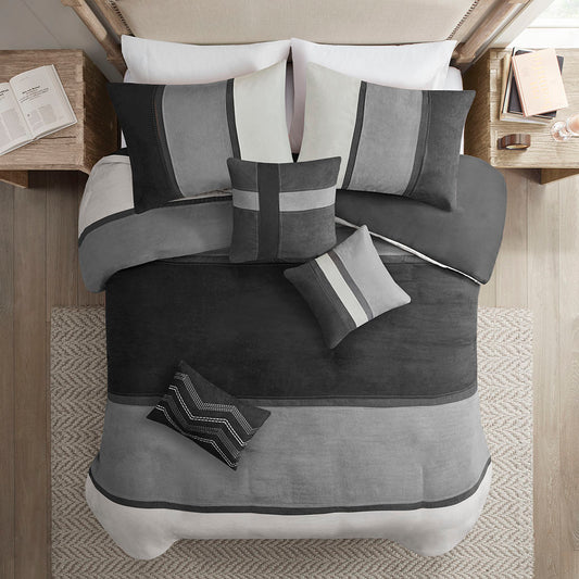 Palisades 6 Piece Faux Suede Duvet Set