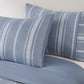 Kent 3 Piece Striped Herringbone Oversized Comforter Set