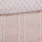 Kara 3 Piece Cotton Jacquard Duvet Cover Set