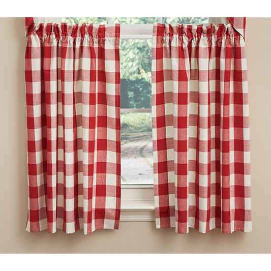 Wicklow Check Tiers 72X36-Red/Cream
